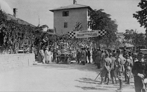 Race start at Matulji vilage close o Rijeka. Racing event was caled  Abbazia - Monte Maggiore Opatija - Mountain Učka Race 1932