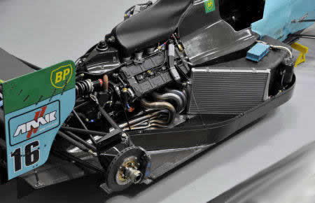 Blown diffuser on MARCH-911b-444 Formula 1 car