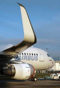 Induced drag, wingtip on Airbus