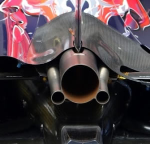 Red Bull wastegate exhaust