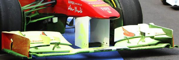 Ferrari with flov vis paint at Korea GP 2011