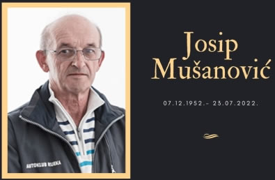 Josip Mušanović, RIP