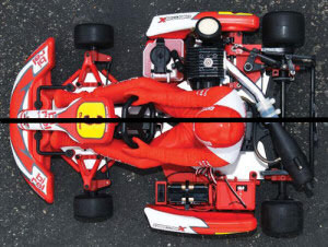 Offset kart chassis