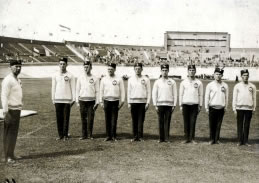 Dragurin Ciotti na olimpijskom stadionu u Amsterdamu 1928.