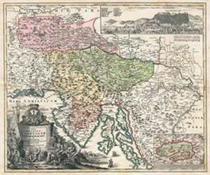 Karta Tabula Ducatus Carnioliae Vindorum Marchiae et Histriae, početak 17-tog stoljeća