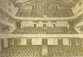 Unutrašnjost Teatra Fenice, jedina sačuvana fotografija snimljena neposredno prije otvorenja, travanj 1914.