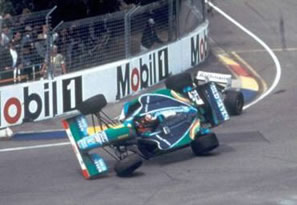 Schumacher - Hill moment at Austrralian GP