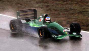 Schumacher at Jordan 1991, rain