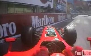 Schumacher parking at Monaco GP 2006