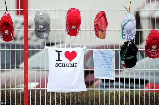 Schumacher fans in Grenoble