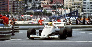 Senna with Toleman 1984 at Monaco
