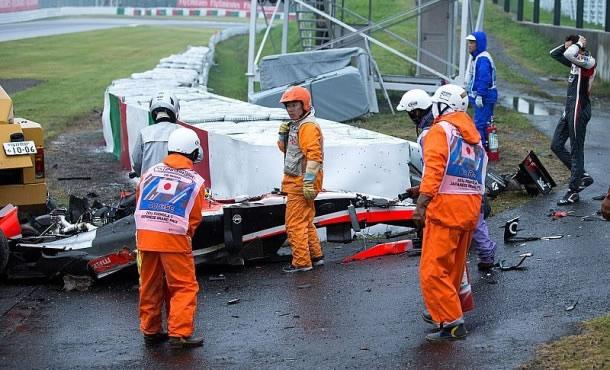 Jules Bianchi car after the accident