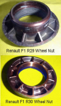 Renault F1 R29 and R30 wheel nut