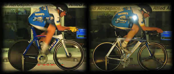 Lance Armstrong and George Hincapie Alied Airspace Wind Tunnel