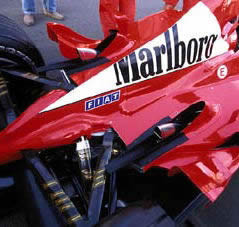 Ferrari f2002 exhoust