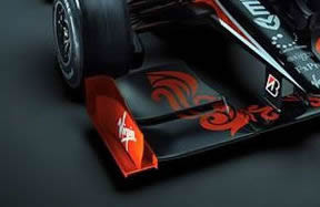 Front wing endplate on Virgin Racing VR-01 car 2010
