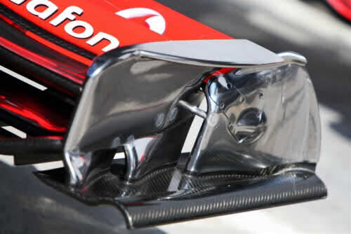 McLaren front wing endplate 2012