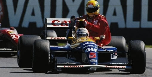 Senna without the fuel, 1991 British GP