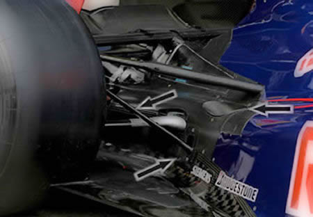 Red Bull racing RB06 pollrod