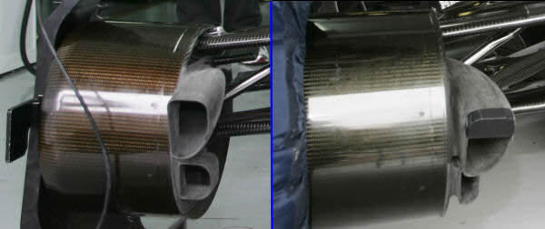 Sauber brake duct manufactured in RM technology
