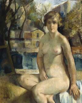 Enrico Fonda, Nudo in un paesaggio,1925