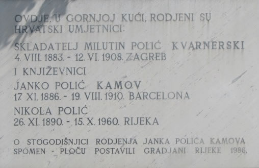 Spomen ploča, Milutin Polić