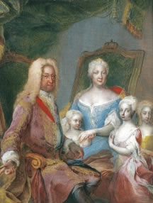 Car Karlo VI. sa obitelji 