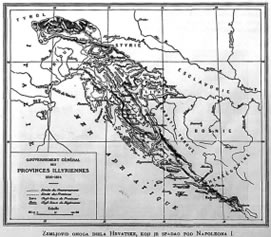 Ilirske provincije, 1900, dio hrvatske koji pripadao Napoleonu