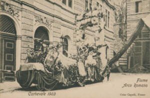 Riječki karneval 1903, alegorijska kola Arco Romano