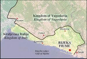 Karta Rijeke 1924