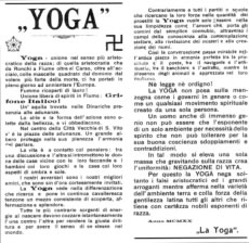 Giovanni Comisso e Guido Keller, Manifesto della Yoga, 1920