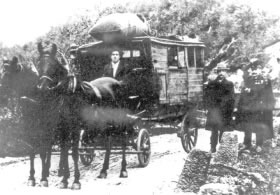 Na Lujzinskoj cesti kod Delnica početkom XX. stoljeća