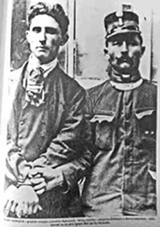 Ruski razbojnik s gradskim stražarom u Rijeci 1909
