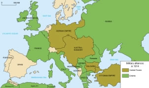 Karta podjele Europe 1914.