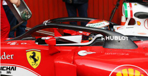Kimi Raikkonen trialed Ferrari’s halo cockpit protection