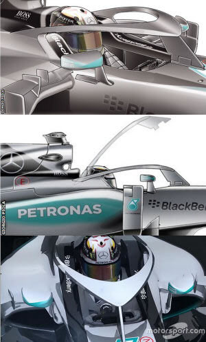 Marcedes halo latest designs for driver protection in the cockpit