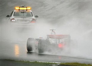 Visibility in rain race