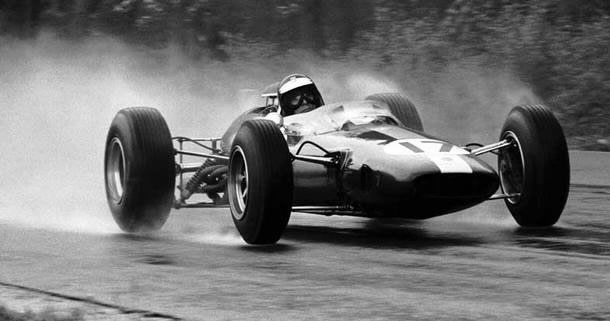 Old days wet set-up in Formula 1