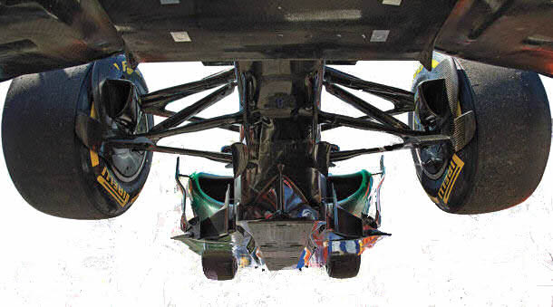 Undertray of Mercedes F1 car, 2013