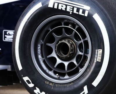 Blown wheel nut Williams debuted in 2013 on its Williams FW35