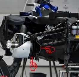Brake cooling duct, Williams